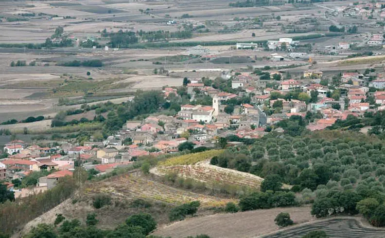 Il centro abitato di Escolca, Cagliari