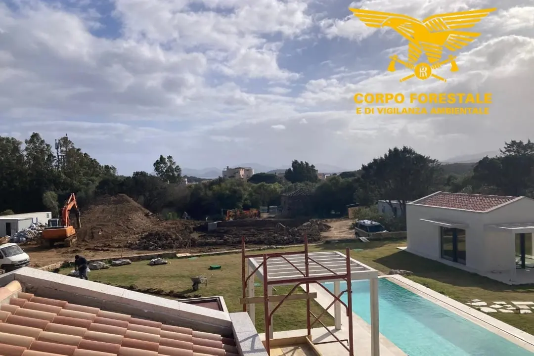 Una delle ville sequestrate