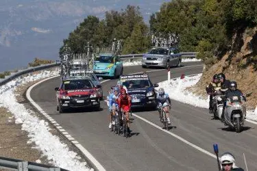Una tappa dell'edizione 2011 del Giro di Sardegna
