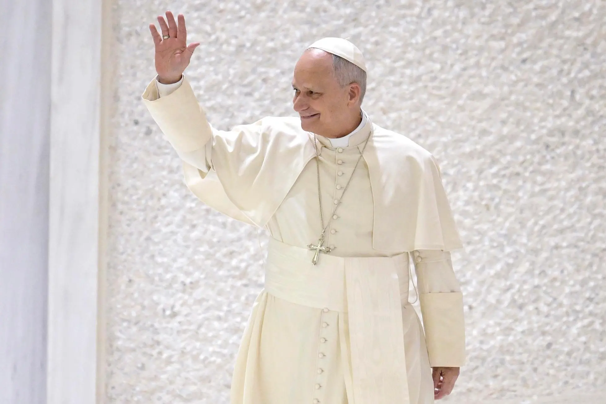 Papa Leone (foto ANSA/RICCARDO ANTIMIANI)