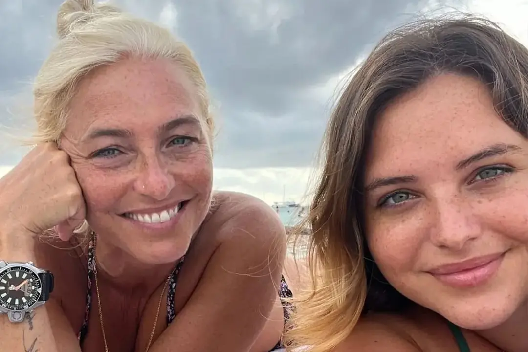 Monica Montefalcone e la figlia Giorgia Sommacal a San Vero Milis
