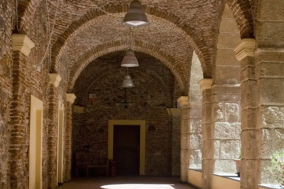 Il chiostro del Carmine, a Oristano