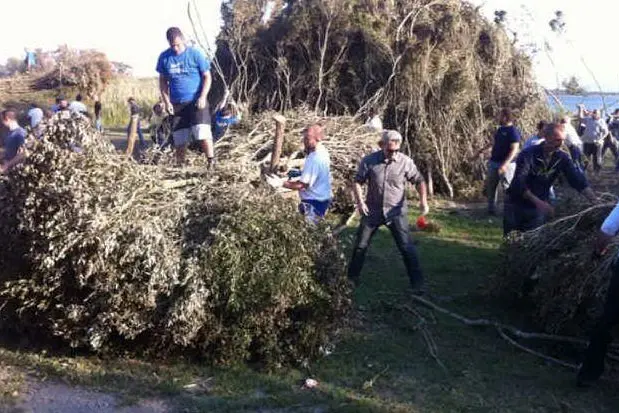 I preparativi della festa di Santa Giusta
