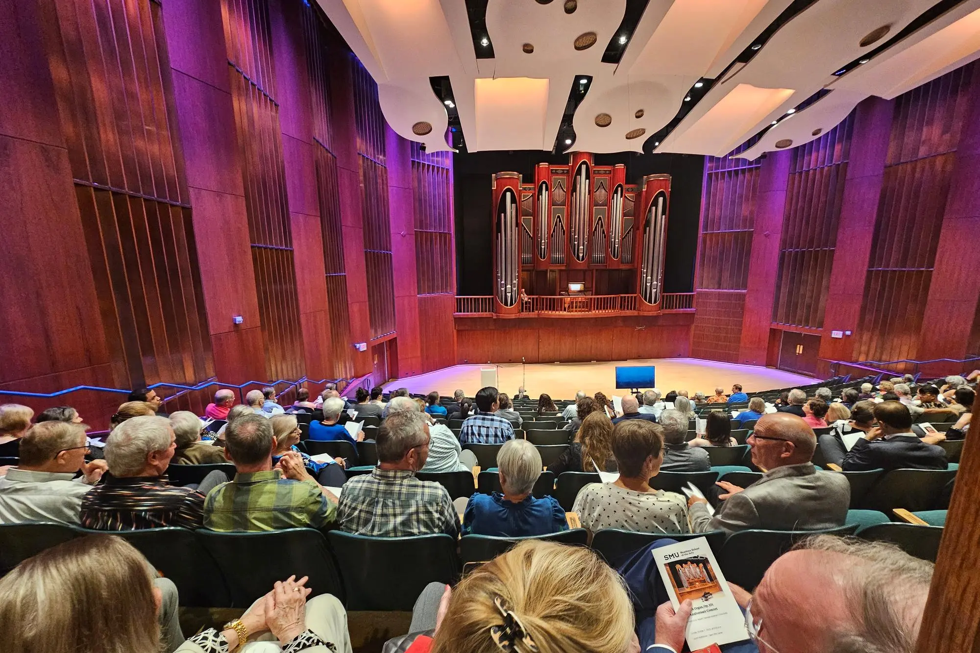 La sala sinfonica di Dallas con l'organo Fisk (foto concessa)