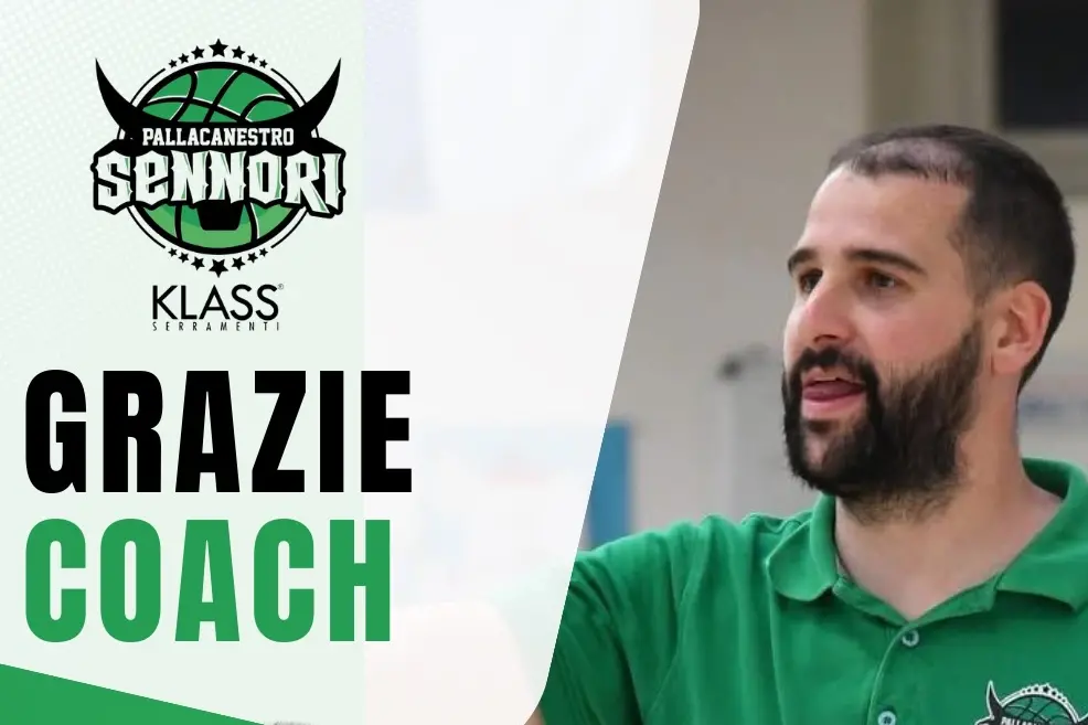 Il saluto della Klass Sennori a Gabriele Piras (foto Pall. Sennori)