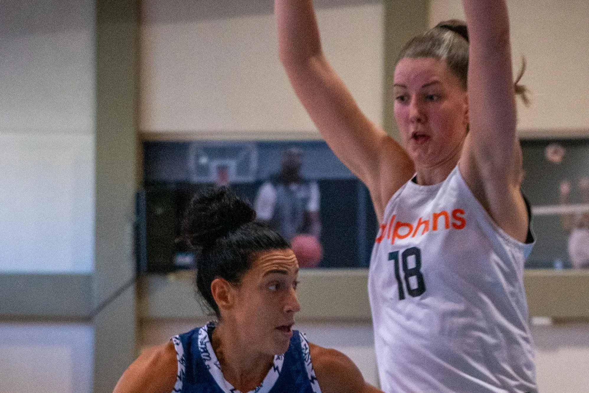 Debora Carangelo in azione al PalaCUS (foto Dinamo Basket)