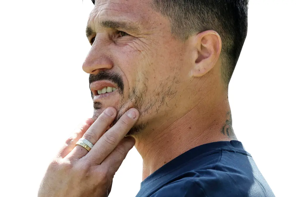 Cagliari's coach Fabio Pisacane during the Italian Serie A soccer match Bologna FC vs Cagliari Calcio at Renato Dall'Ara stadium in Bologna, Italy, 3 May 2026. ANSA /ELISABETTA BARACCHI