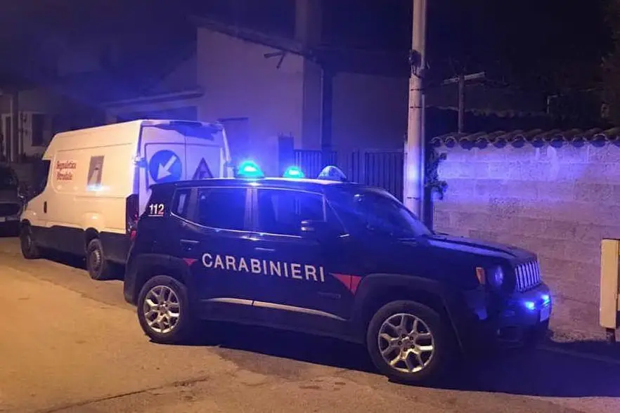 L'intervento dei carabinieri a Villamar (Foto A.Pintori)