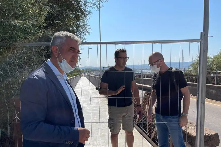 Il sopralluogo di stamattina (foto ufficio stampa)
