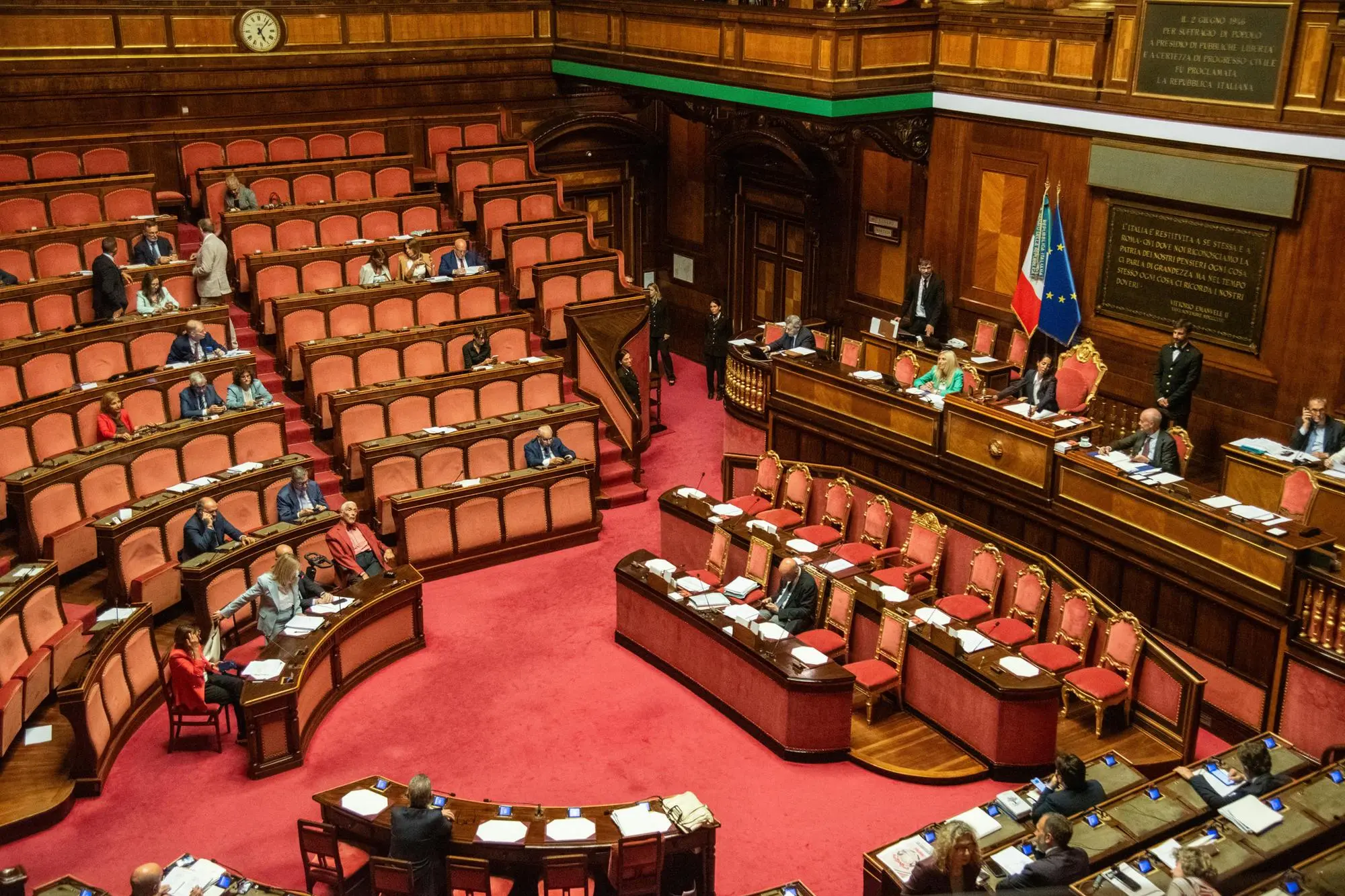 Discussione per l'introduzione del delitto di femminicidio (Ansa)