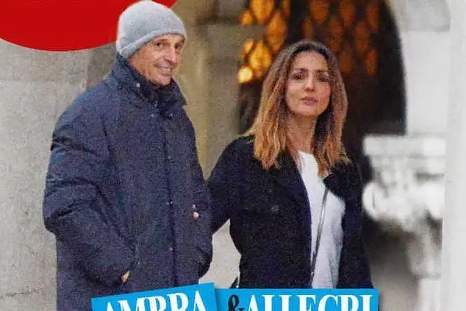 Ambra e Allegri insieme (Ansa)