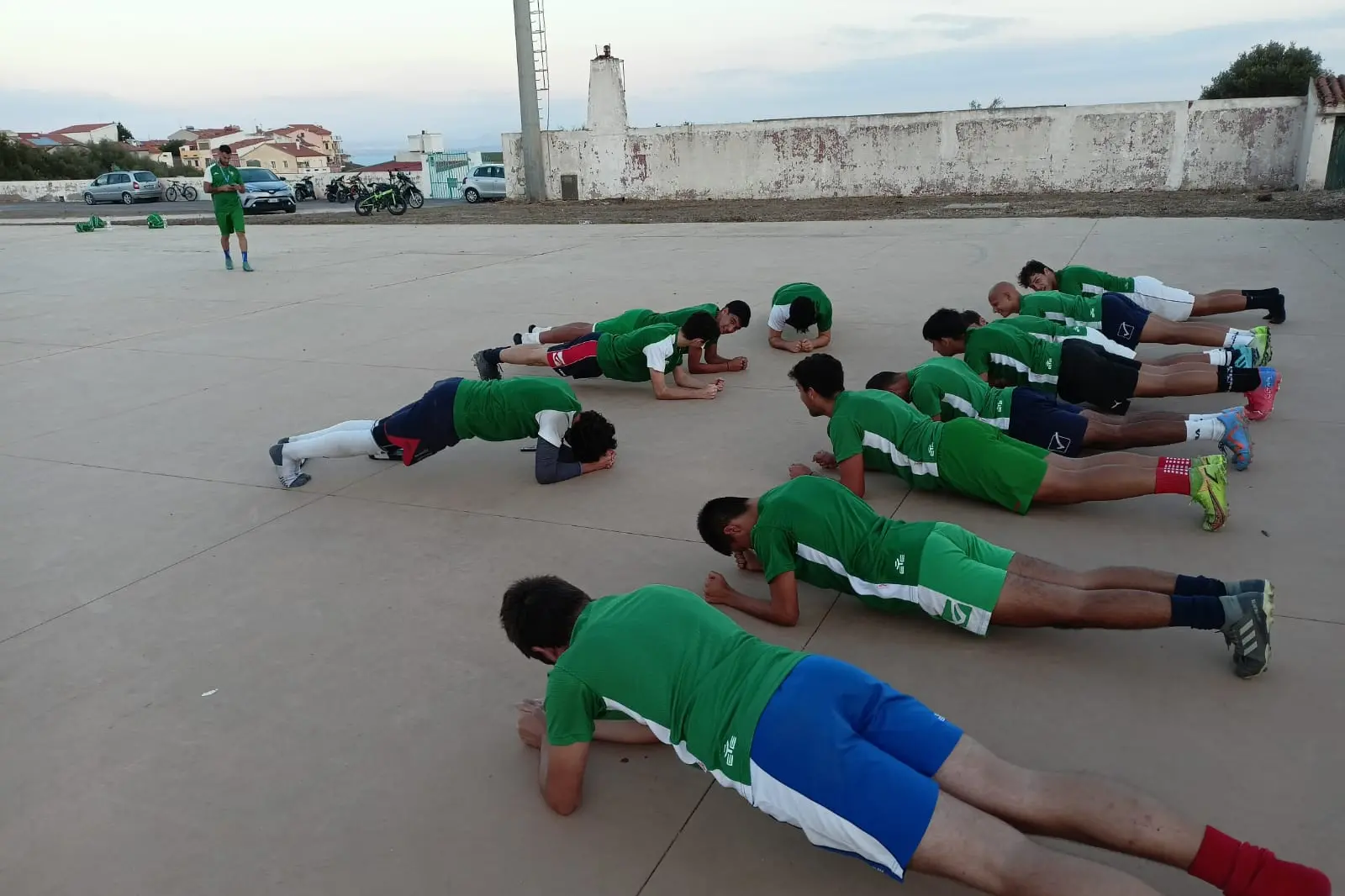 Un allenamento della Verde Isola dello scorso torneo (foto Scano)