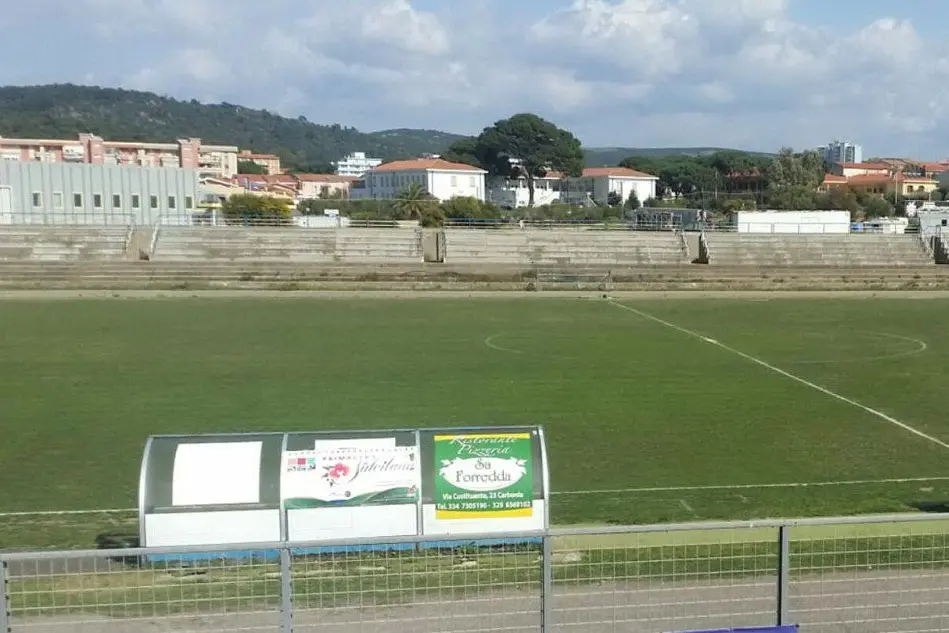 Lo stadio Carlo Zoboli di Carbonia