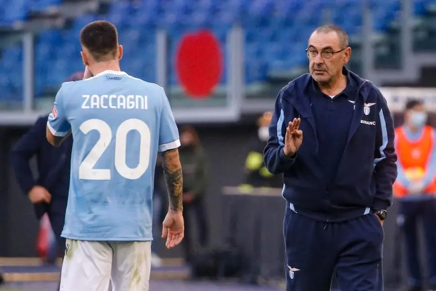 Sarri e Zaccagni (Ansa)