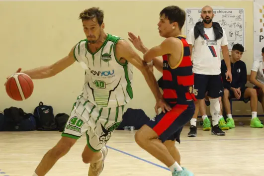 Jiri Hubalek, pivot di Sennori (foto Marongiu)