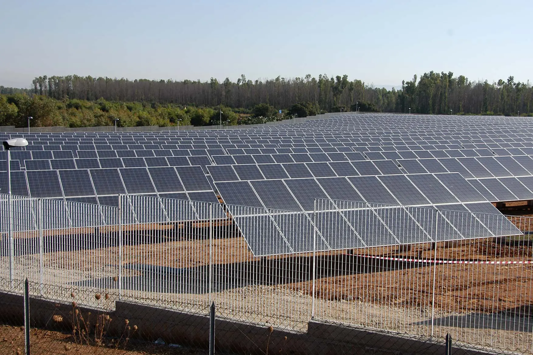 Grande impianto fotovoltaico nell'area industriale di Villacidro
