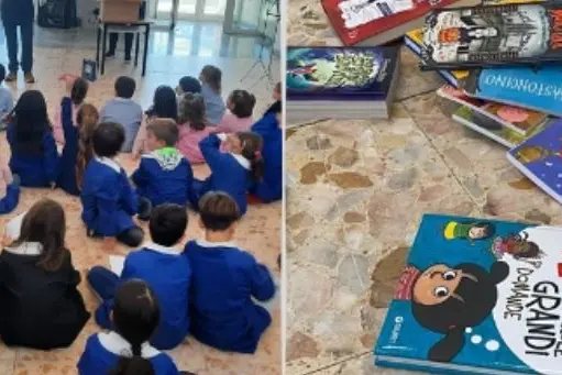 scuole e libri a Stintino (foto concessa)