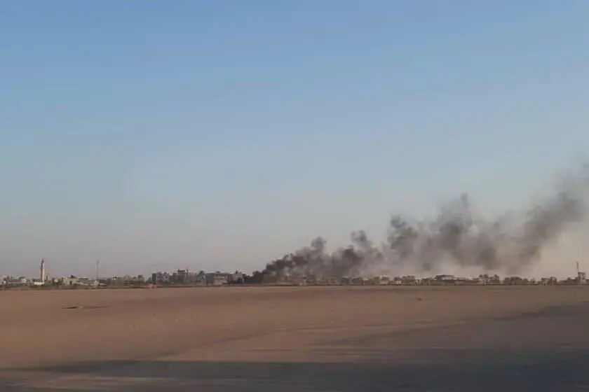 Un raid delle forze di Haftar (Archivio L'Unione Sarda)