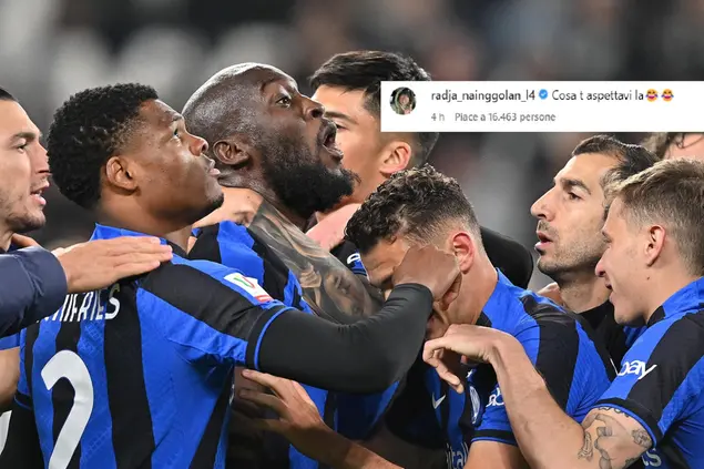 L'esultanza di Lukaku sotto la curva della Juventus (Ansa) e il commento di Nainggolan