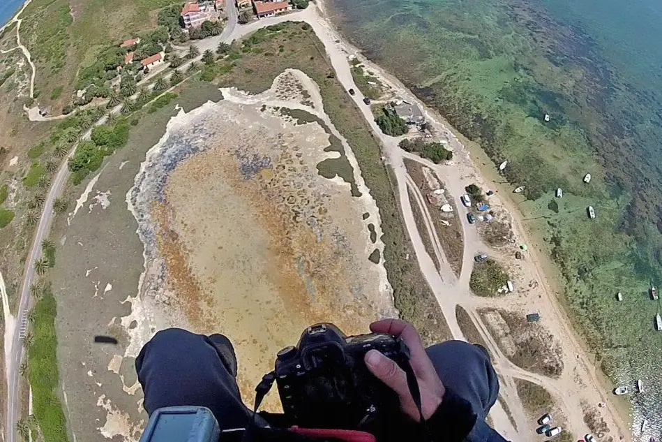 La foto scattata da Francesco Cubeddu a Su Pallosu.