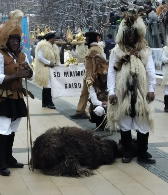 Le maschere del gruppo Su Maimulu (foto concessa)