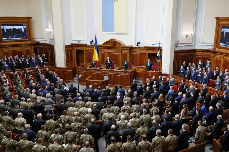 Il Parlamento ucraino (Ansa)