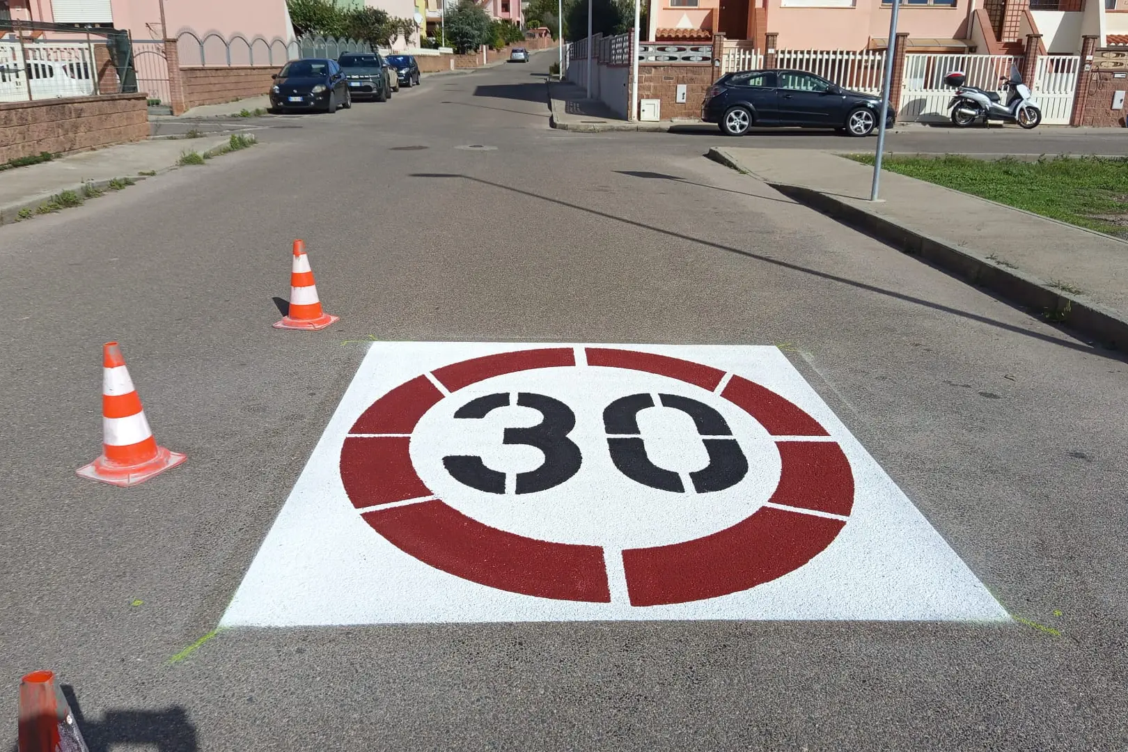 Carbonia, una zona 30 a Santa Caterina (Foto Scano)