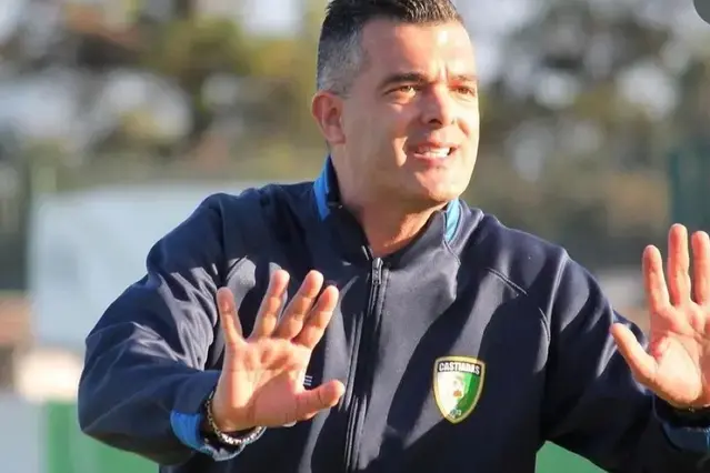 Christian Dessì, allenatore del Castiadas (foto Andrea Serreli)