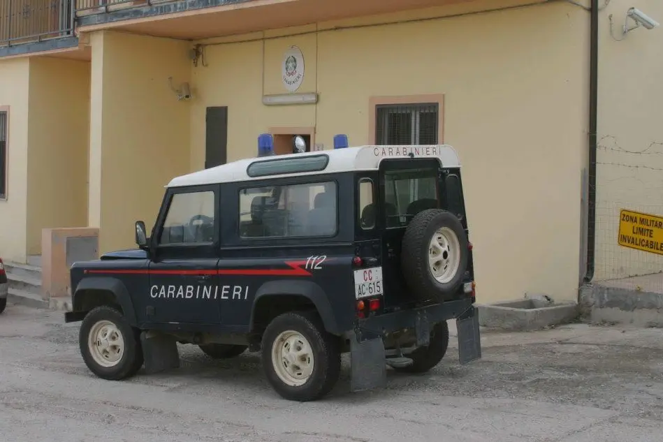 La caserma dei carabinieri di Arzana (Archivio L'Unione Sarda)