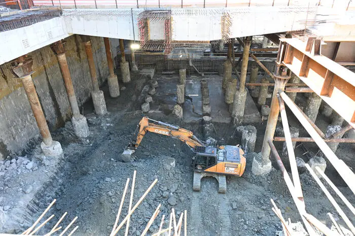 The TAV construction site in Florence (Ansa)