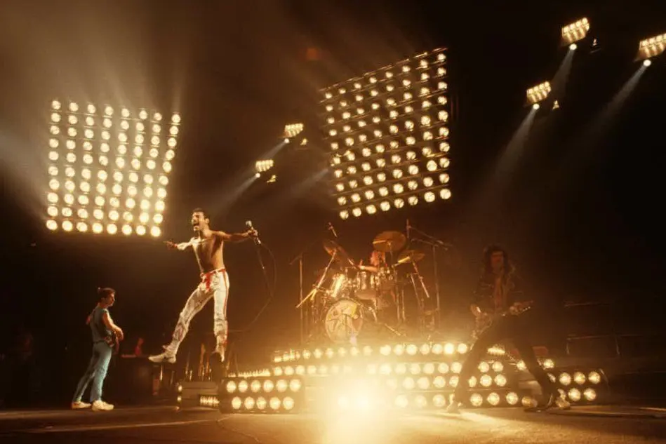 I Queen durante un concerto negli anni '80. La loro musica sarà protagonista agli Oscar 2019 (foto Twitter Queen)