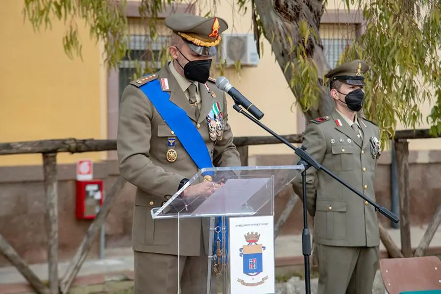 Il comandante del 152esimo Reggimento fanteria