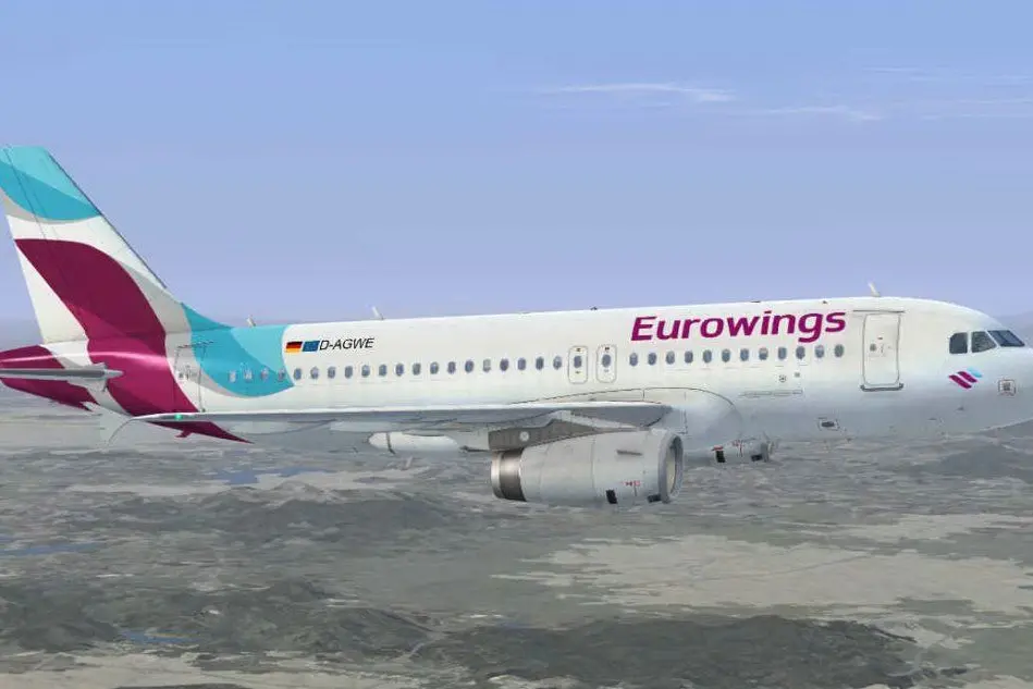 Un aereo della flotta Eurowings