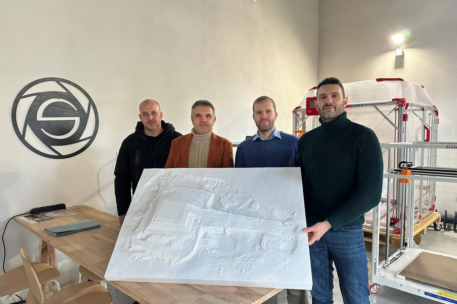 La presentazione del modello tattile (foto ufficio stampa)