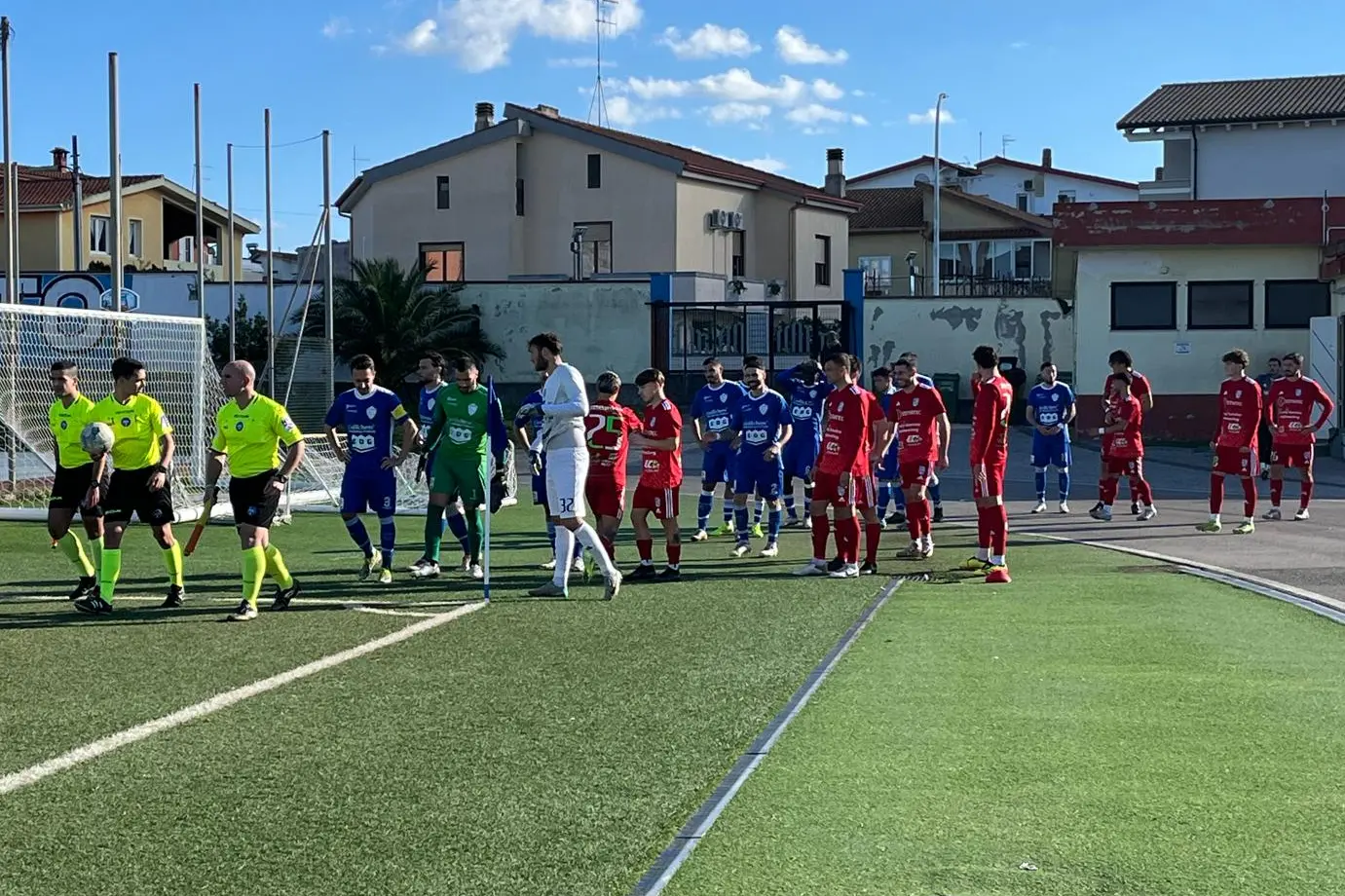 Monastir e Tempio in campo per la partita del girone di ritorno di Eccellenza (foto Fabio Salis)