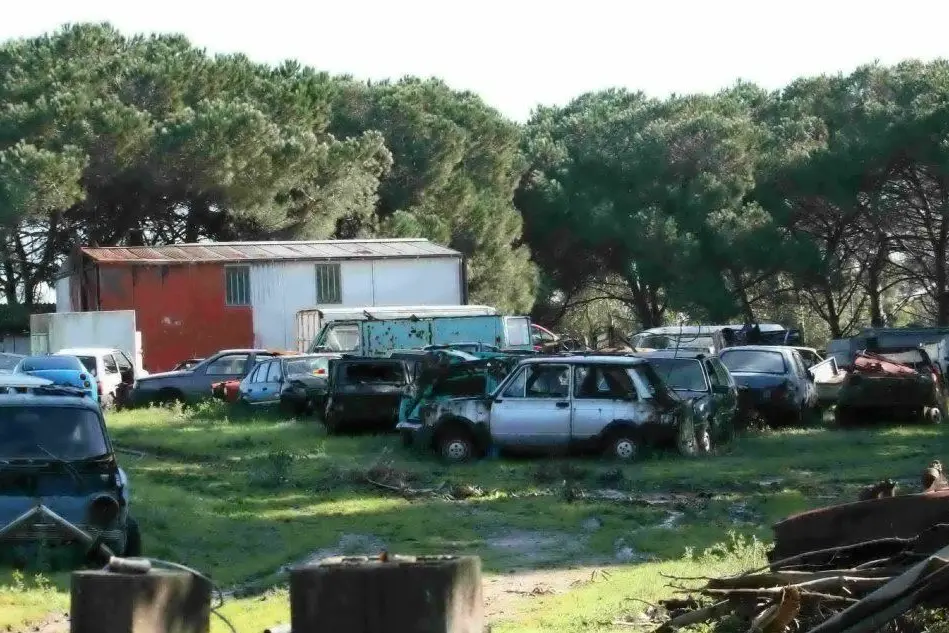 L'area sequestrata dalla Forestale - foto Valeria Pinna