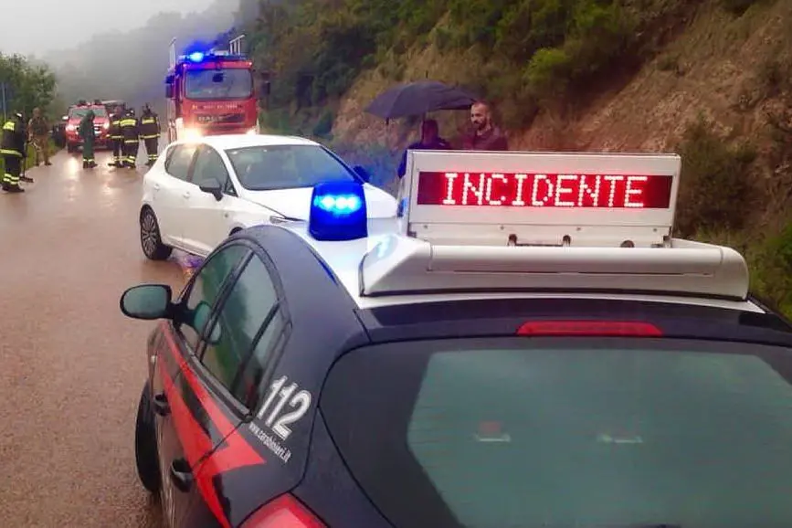 Il luogo dell'incidene (Foto Carabinieri)