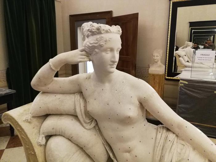 Paolina Borghese Bonaparte, modello originale in gesso, Antonio Canova. Fonte Ansa