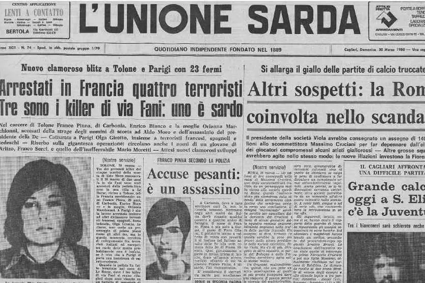 #AccaddeOggi: 30 marzo 1980, arrestati in Francia tre killer della strage di via Fani: uno, Franco Pinna, è sardo