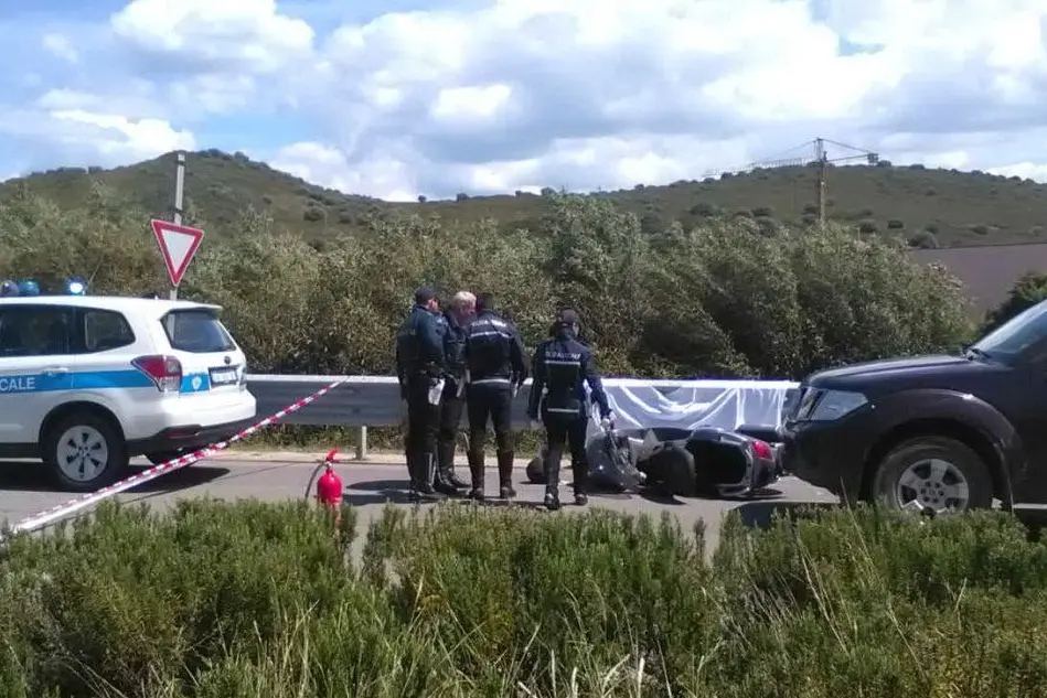L'incidente (foto L'Unione Sarda - Busia)