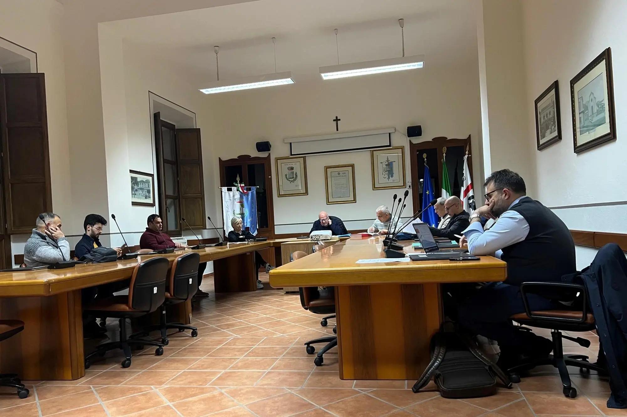 Il Consiglio comunale di San Vito (foto Serreli)