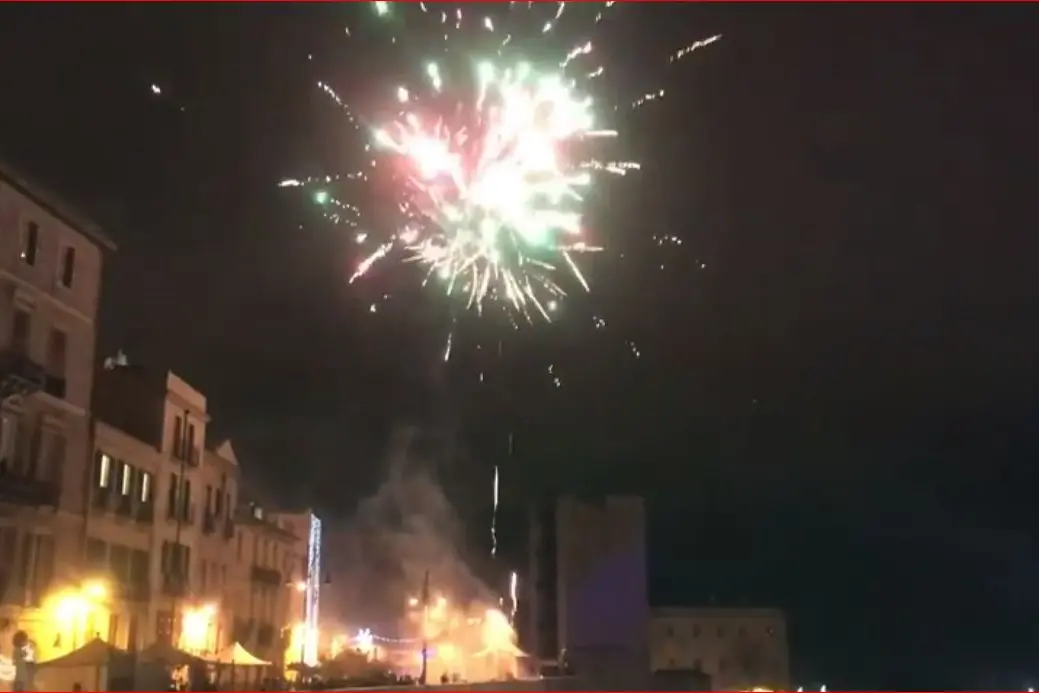 Fuochi d’artificio a Cagliari