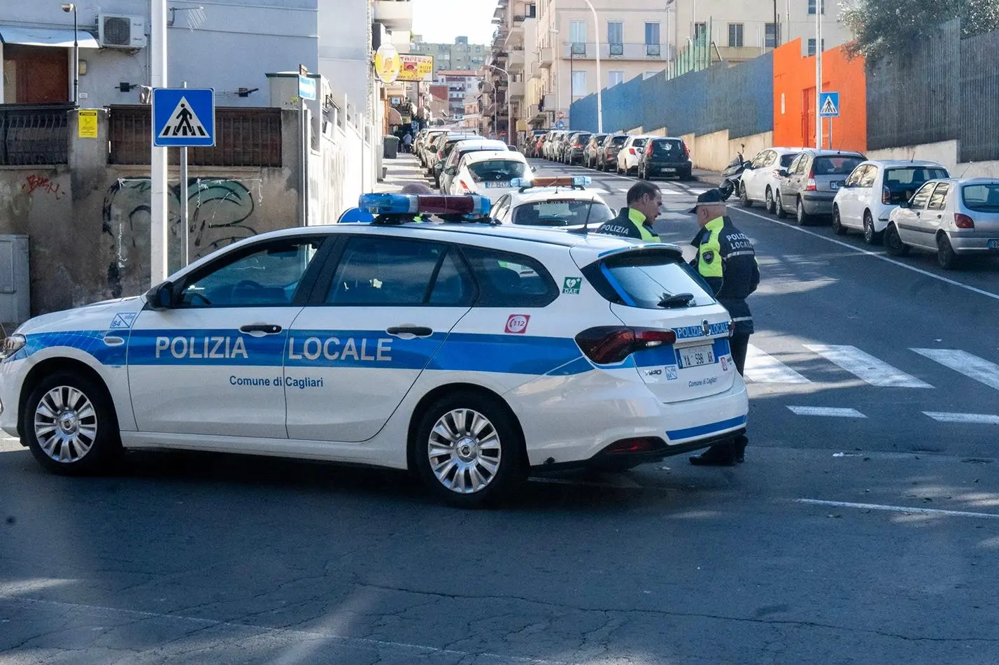 Cagliari 04 gen 2024 - incidente, via Monte Santo,, Donna investita sulle strisce - Stefano Anedda Endrich