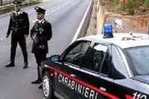 Una pattuglia dei carabinieri al lavoro