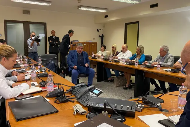 L'audizione di Quirico Sanna in Consiglio regionale (Foto Murgia)