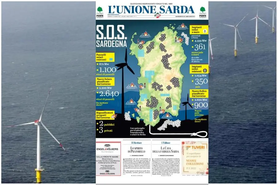 (foto L'Unione Sarda e Ansa)