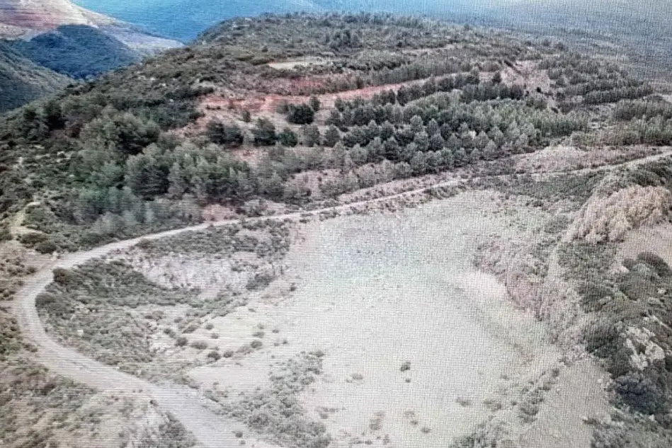 La località, in territorio di Morgongiori, dove dovrebbe sorgere la discarica (foto Antonio Pintori)