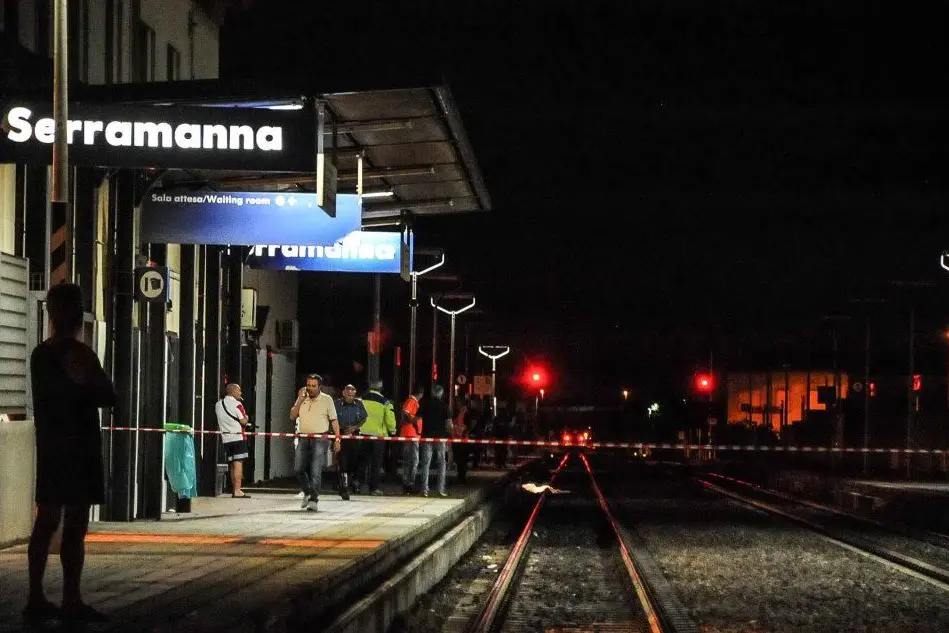 La stazione di Serramanna (Archivio L'Unione Sarda)