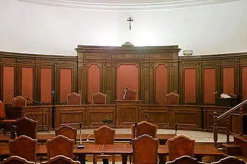 L'aula di un tribunale