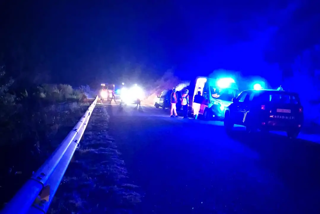 L'incidente (foto Pinna)